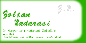 zoltan madarasi business card